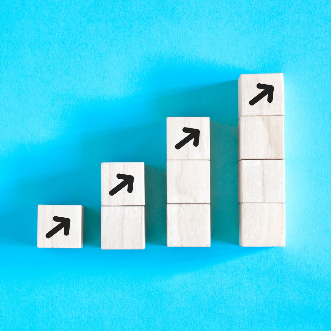 blocks with arrows pointing up